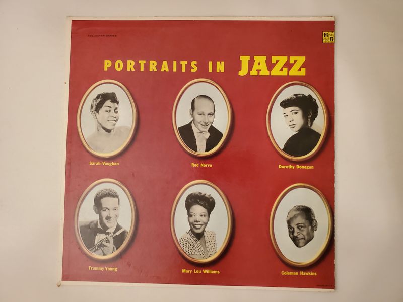 Various Artists (Sarah Vaughan, Red Norvo, Dorothy Donegan, Trummy Young, Mary Lou Williams, Coleman Hawkins) Portraits in Jazz vinyl record